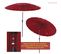 Parasol Inclinable Rond Diamètre 2,6 M Rouge