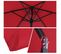 Parasol Inclinable De Jardin Ø 2,7 M Alu. Polyester