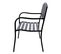 Banc 3 Places De Jardin Style Contemporain Noir