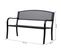 Banc 3 Places De Jardin Style Contemporain Noir