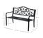 Banc 3 Places De Jardin Style Cosy Chic Noir