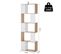 Étagère Contemporaine S 60l X 24l X 185h Cm Chêne Blanc