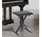 Tabouret Réglable Pliable Piano Clavier Noir