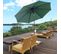 Parasol Octogonal Inclinable 3 M Métal Polyester 180 G/m135