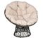 Fauteuil Papasan Pivotant Grand Confort Ø 97 X 90h Cm Crème