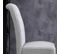 Lot De 2 Chaises Style Chesterfield Lin Gris Clair