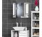 Armoire Miroir Murale Rangement Salle De Bain Acier Inox.