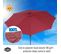 Parasol Lumineux LED Octogonal Inclinable Ø 2,75 M