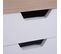 Caisson De Bureau Sur Roulettes 3 Tiroirs Coulissants Mdf Blanc Bois Clair