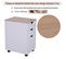 Caisson De Bureau Sur Roulettes 3 Tiroirs Coulissants Mdf Blanc Bois Clair