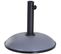 Pied De Parasol Rond Ø 45 X 36h Cm Poids Net 20 Kg Ciment Pvc Gris Noir