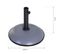 Pied De Parasol Rond Ø 45 X 36h Cm Poids Net 20 Kg Ciment Pvc Gris Noir