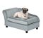 Pawhut Canapé Chien Chat Coussin D'assise Amovible 76 X 45 X 41,5 Cm Bleu