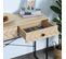 Table Console Industriel 2 Tiroirs