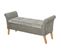 Banc Banquette Design Contemporain 2 En 1 Rangement 136,5 X 45 X 62 Cm Gris