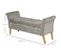 Banc Banquette Design Contemporain 2 En 1 Rangement 136,5 X 45 X 62 Cm Gris