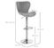 Lot De 2 Tabouret De Bar Design Contemporain Hauteur D'assise Réglable 59-81 Cm Pivotant 360° Lin