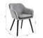 Lot De 2 Chaises De Visiteur Style Scandinave Velours