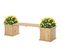 Banc De Jardin Jardinière Double 2 En 1 Bois Sapin Pré-huilé