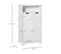 Meuble Bas De Salle De Bain Multi-rangements Mdf Blanc