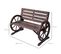 Banc De Jardin 3 Places Style Rustique Chic Bois Sapin Traité Carbonisation