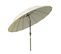 Parasol Inclinable Rond Avec Manivelle Métal Polyester Haute Densité