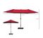 Parasol De Jardin XXL Pied Contrepoids Inclus Acier Polyester Haute Densité