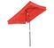 Parasol Inclinable Rectangulaire Métal Polyester Haute Densité