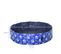 Piscine Chien Bassin Pvc Pliable Anti-glissant Motifs Os Pattes Bleu