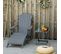 Fauteuil De Jardin Adirondack Pliable Repose-pied Table Basse Bois Sapin Traité Gris