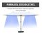 Parasol De Jardin XXL Manivelle Acier Polyester Haute Densité