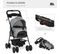 Poussette Buggy Pliable Chien Chat Panier Rangement 4 Roues