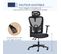 Fauteuil De Bureau Manager Inclinable Tissu Maille Noir