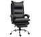 Fauteuil De Bureau Direction Avec Repose-pied Pu Noir