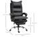 Fauteuil De Bureau Direction Avec Repose-pied Pu Noir