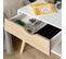 Chevet Design Scandinave Avec Niche Blanc Aspect Chêne Clair