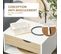 Chevet Design Scandinave Avec Niche Blanc Aspect Chêne Clair