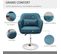 Fauteuil Lounge Design Avec Coussin Lin