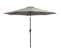 Parasol Octogonal Inclinable 3 M Métal Polyester Gris Clair