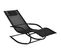 Chaise Longue à Bascule Rocking Chair Design Noir