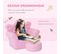 Ensemble Fauteuil Et Pouf Enfant Design Couronne De Princesse Rose