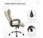 Fauteuil De Bureau Manager Ergonomique Grand Confort Hauteur Réglable Pivotant 360° Lin