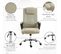 Fauteuil De Bureau Manager Ergonomique Grand Confort Hauteur Réglable Pivotant 360° Lin