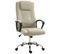 Fauteuil De Bureau Manager Ergonomique Grand Confort Hauteur Réglable Pivotant 360° Lin