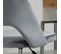 Chaise De Bureau Design Contemporain Métal Aspect Velours