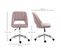 Chaise De Bureau Design Contemporain Métal Aspect Velours