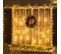 Décoration Lumineuse LED De Noël Pour Fenêtre - 18 Pièces Avec Ventouses - Blanc Chaud