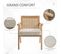 Fauteuil Lounge Cannage Avec Coussin Beige