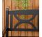 Banc De Jardin 2 Places Style Colonial Peuplier Noir