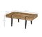 Table Basse Style Industriel Métal Noir Aspect Ancien Bastaing Bois